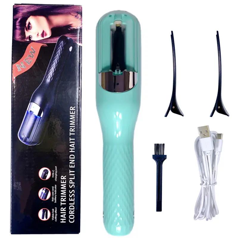 4V Rechargeable Lithium Battery Cordless Split End Hair Trimmer - Automatic, Portable, and Gentle for Damaged Hair Care -ABS Body Material, Easy to Use and Clean Comfort Lightweight