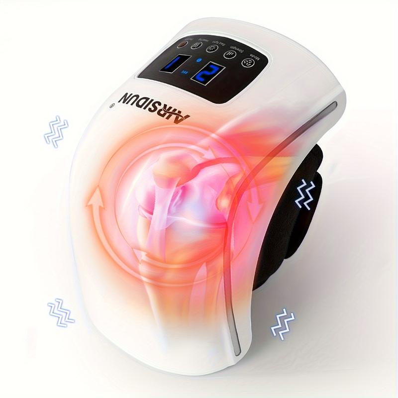 Smart Knee Massager with Heat Therapy, Vibration, and Air Compression | Relieve Joint Pain, Improve Circulation, and Soothe Sore Knees | Perfect for Seniors, Athletes, and Everyday Comfort!