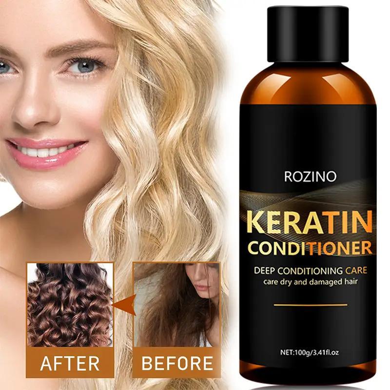 Keratin Hair Conditioner & Shampoo, 2pcs set Deep Cleaning Hair Care Set for Damaged, Dry, Frizzy, Easy Broken and Split Hair, Comfort Haircare, Valentine Gifts for Her