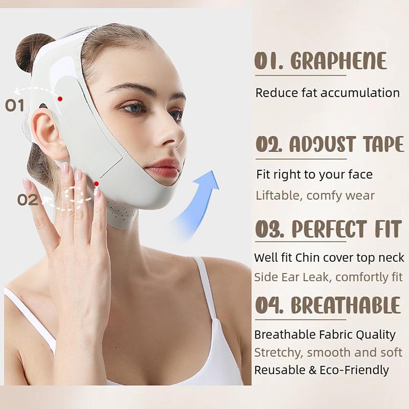 Face Lifting Bandage, Christmas V Line Facial Skin Lifting & Firming, for Double Chin for Women, Face Lift Tape, Skincare Tools, for Christmas Gift