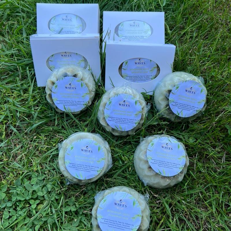 Waves HQ Rosemary Mint Shampoo Bar - Natural and Sustainable Hair Care