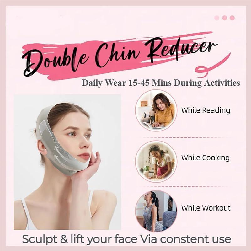 Face Lifting Bandage, Christmas V Line Facial Skin Lifting & Firming, for Double Chin for Women, Face Lift Tape, Skincare Tools, for Christmas Gift