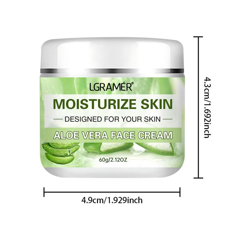 Aloe Vera Soothing Face Cream, Moisturizing Face Cream, Hydrating Face Moisturizer for Dry and Sensitive Skin, Suitable for All Skin Types