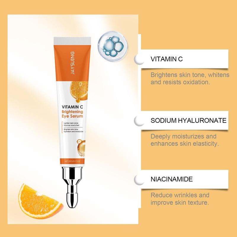 Vitamin C Eye Cream, Brightening & Firming Eye Serum, Moisturizing Eye Care Product for Women & Men, Daily Skincare Product for Eye Skin