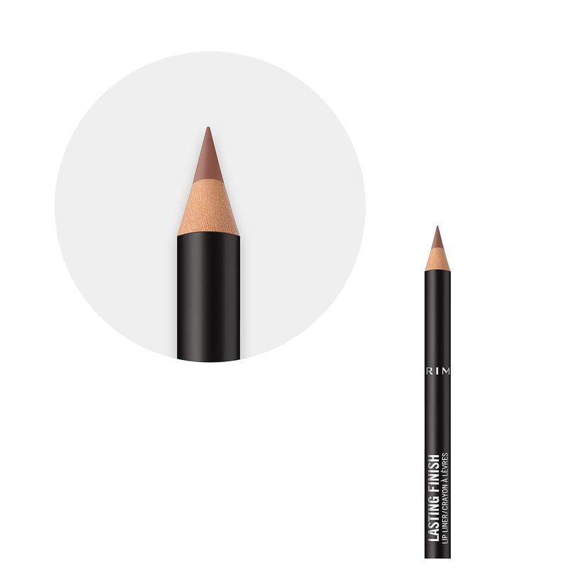 Rimmel Lasting Finish 8HR Soft Lip Liner Pencil - Vibrant, Blendable Formula to Lock Lipstick in Place for 8 Hours - 705 Cappuccino, .04oz