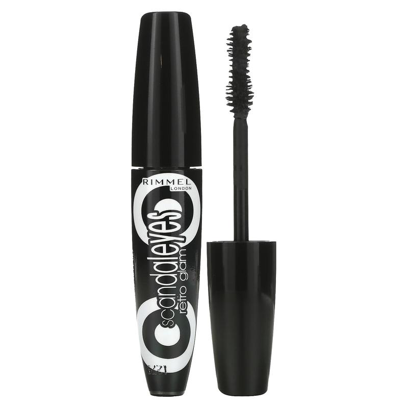 Rimmel London Scandal'Eyes, Retro Glam Mascara, 003 Extreme Black, 0.41 fl oz (12 ml)