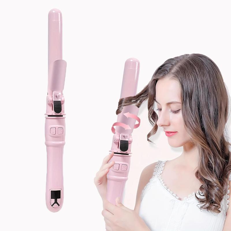 Automatic Rotating Curling Iron, Rotating Curling Iron Wand for Beach Waves, Time Saving One-touch Hair Curling Tools, Electric Heated Hair Curler