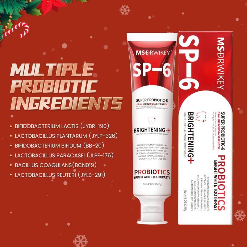 MSDRWIKEY SP-6 Toothpaste | Professional Oral Care, Fresh Breath, Perfect Christmas Stocking Stuffer