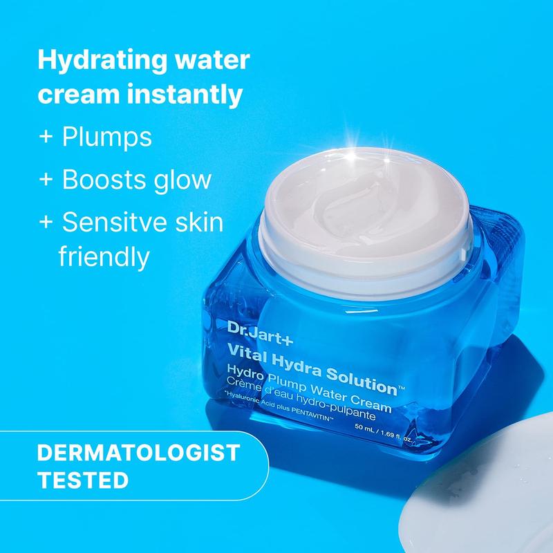 Vital Hydra Solution Water Cream Glow Hydrating Face Moisturizer with Hyaluronic Acid | Korean Skin Dr.Jart Dr.Jart Dr.Jart