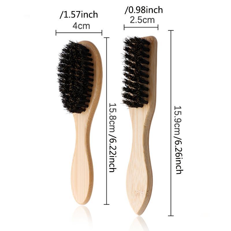 Wooden Hair Brush, Portable Mini Hair Styling Brush, Hair Care & Styling Tool for Men & Women, Heatless Styling Tool for Daily Use