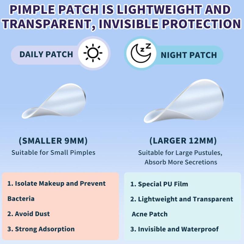 Round Shaped Hydrocolloid Acne Patches, 560pcs set Day & Night Use Acne Cover Patches, Skin Care Products for Women & Men, Christmas Gift