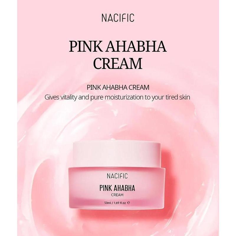 [ NACIFIC ] Pink AHA BHA Cream 50ml Moisturizer Skincare Gift Hyaluronic Hyaluronic Acid Salicylic Vitamins Skin Repair Raspberry Watermelon