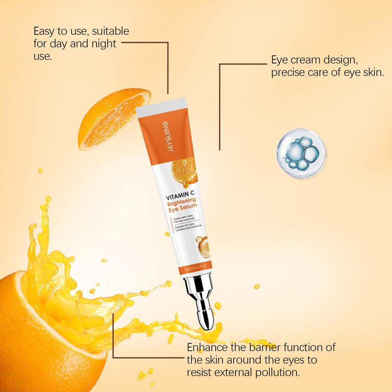 Vitamin C Eye Cream, Brightening & Firming Eye Serum, Moisturizing Eye Care Product for Women & Men, Daily Skincare Product for Eye Skin