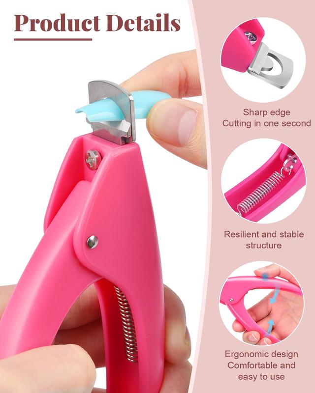 Professional Acrylic Nail Clipper with Magnetic Sizer - Precision Nail Cutters for Perfect Nail Tips, Ideal for Salon and Home Nail Art Enthusiasts