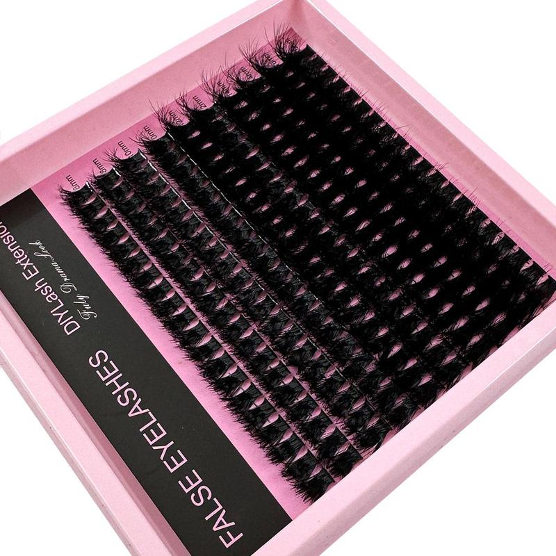 Mixed Length Eyelash Extensions, 200pcs box Individual False Eyelashes, Reusable Eyelash Extensions, Self Grafting Curl Eyelashes for Women & Girls, Christmas Gift