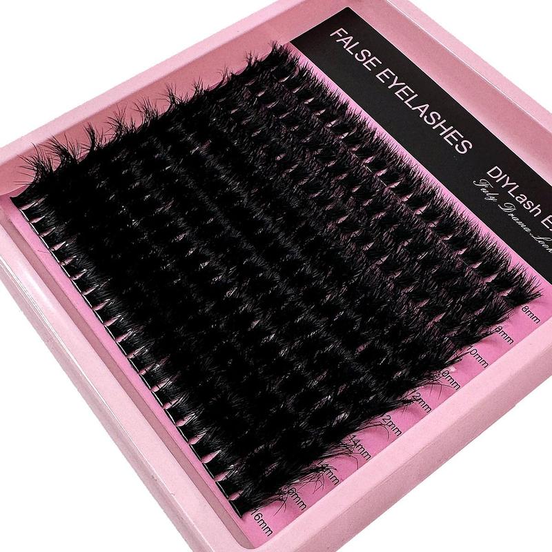 Mixed Length Eyelash Extensions, 200pcs box Individual False Eyelashes, Reusable Eyelash Extensions, Self Grafting Curl Eyelashes for Women & Girls, Christmas Gift