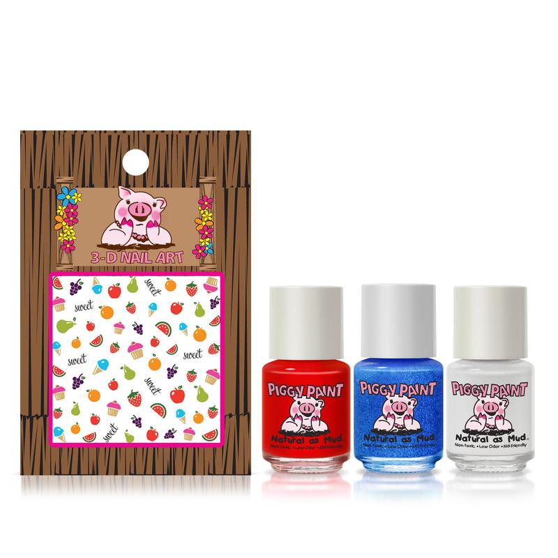 US of Yay Kids Nail Polish Gift Set by Piggy Paint Nail Art Nail Care Cutics Manicure