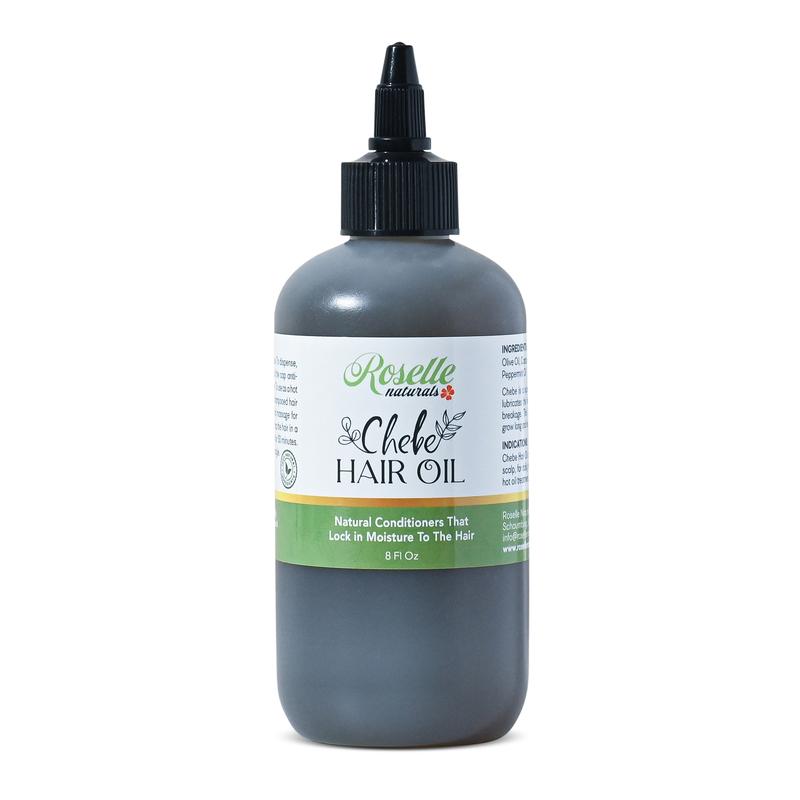 Chebe Hair Oil made with Chebe Powder from Chad - African Chebe Oil for Hair Growth, Itchy Scalp Relief - contains Castor, Olive and Peppermint Oils Haircare Blend Nourishing