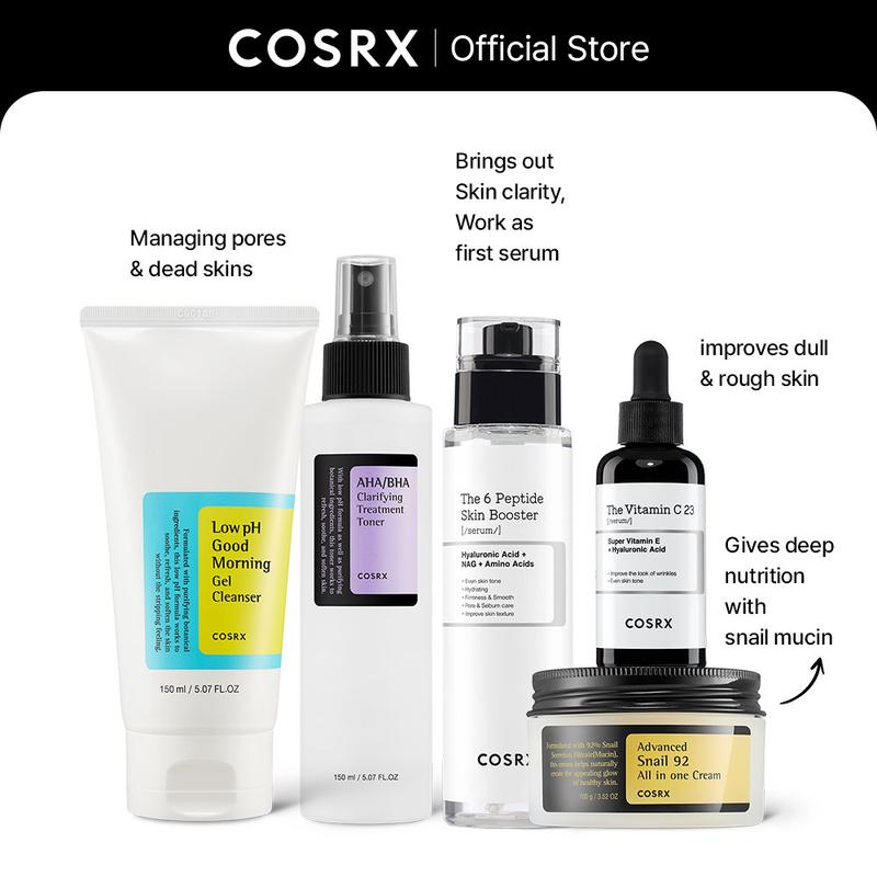 [COSRX Official] The COSRX Complete Korean Skincare Sets | SIMPLE AND EASY GLASS SKIN