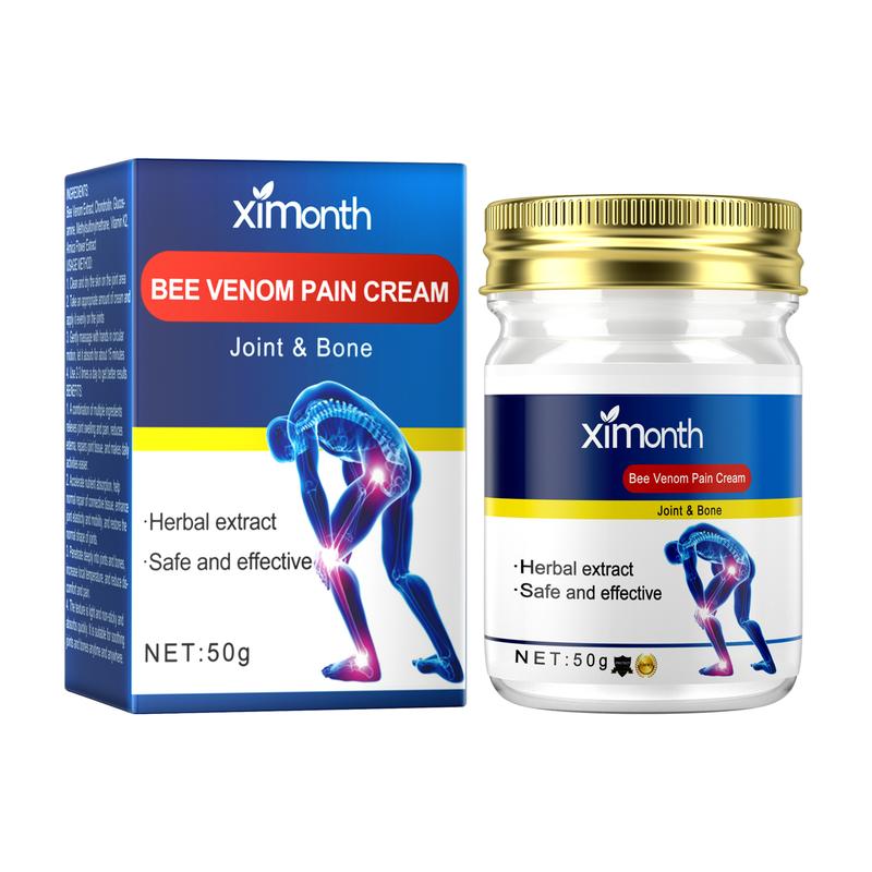 Bee Venom Joint Care Cream Relieves Lumbar Knee Muscle Pain and Muscle Soreness Joint Care Cream Soothing Essential Oil Cream Anti inflammatory and Anti swelling Promoting Repair  for Lower Back, Neck, Hands, Knees and Shoulders