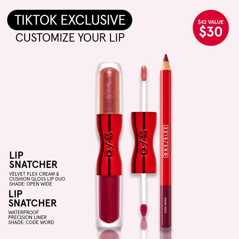 Givin' Lip Duo Value Set – Lip Snatcher Hydrating Lipstick & Gloss Duo + Waterproof Precision Lip Liner for Bold Lips | Lip Set