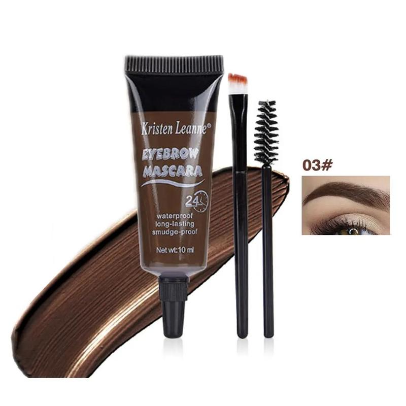 Long Lasting Eyebrow Gel, Waterproof Eyebrow Pomade, Smudge Proof Eyebrow Tinted Cream, Eye Brow Coloring Styling Defining Cream, Long Lasting Eye Brow Coloring Styling Defining Cream