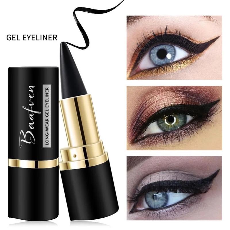 Wateroroof Makeup Eyes Pencil Longwear Black Gel Eye Liner Sticker Eyeliner Make Up EyeLiner Lapis De Olho Delineador Lipliner Water Proof Cosmetic Smooth