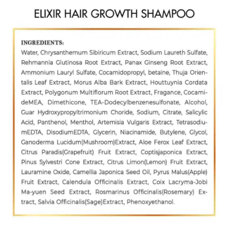 Coco March Elixir Shampoo Hair Growth, Plant-Based, Chemical Free, 16.9 fl oz Cleansing Conditioner Cleansing Conditioner