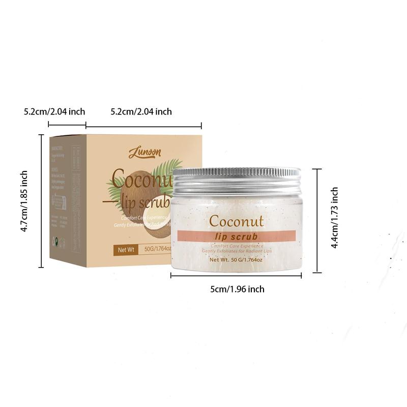 Natural Lip Scrub, Moisturizing Lip Scrub, Gentle Exfoliating Lip Scrub, Hydrating Lip Care Product for Women & Girls