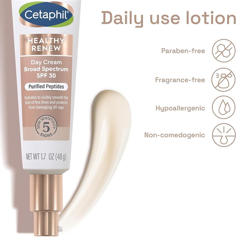 Cetaphil Healthy Renew Moisturizing Day Cream 1.7 Oz, Daily Moisturizer with SPF 30, Skin Tightening anti Wrinkle Cream for Face with Peptides, Fragrance Free, Retinol Alternative for Sensitive Skin No brand