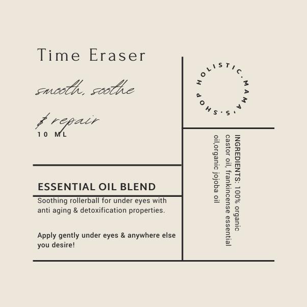 Time Eraser Rollerball - 10 ml castor oil, frankincense & jojoba oil