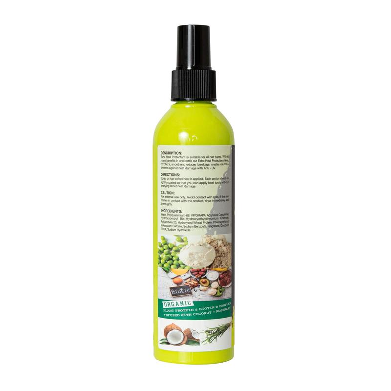 ESHA Natural Heat Protection Spray with Coconut and Rosemary for Curly Hair Types