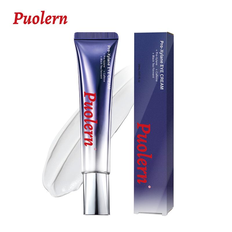 Puolern Pro-Xylane Eye Cream Wrinkle Eraser Massaging Eye Cream, Caffeine Firming Massaging Eye Cream, For Smooth Fine Lines, Puffiness and Bags Under Eyes