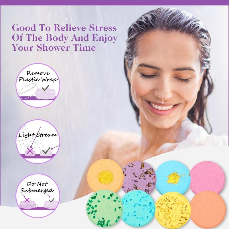 Shower Steamers for Christmas Gift, 8 Scents Shower Steamers for Women, Gifts for Women, Birthdays Gifts, Elegant Packaging for Gifting, Home Spa Self Care Relaxation Stress Relief