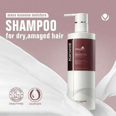 Karseell Argan Oil Shampoo Herbal Extracts Moisturizing Deep Repair Smoothing Shampoo Suitable for All Hair Types 16.9 oz 500 ml