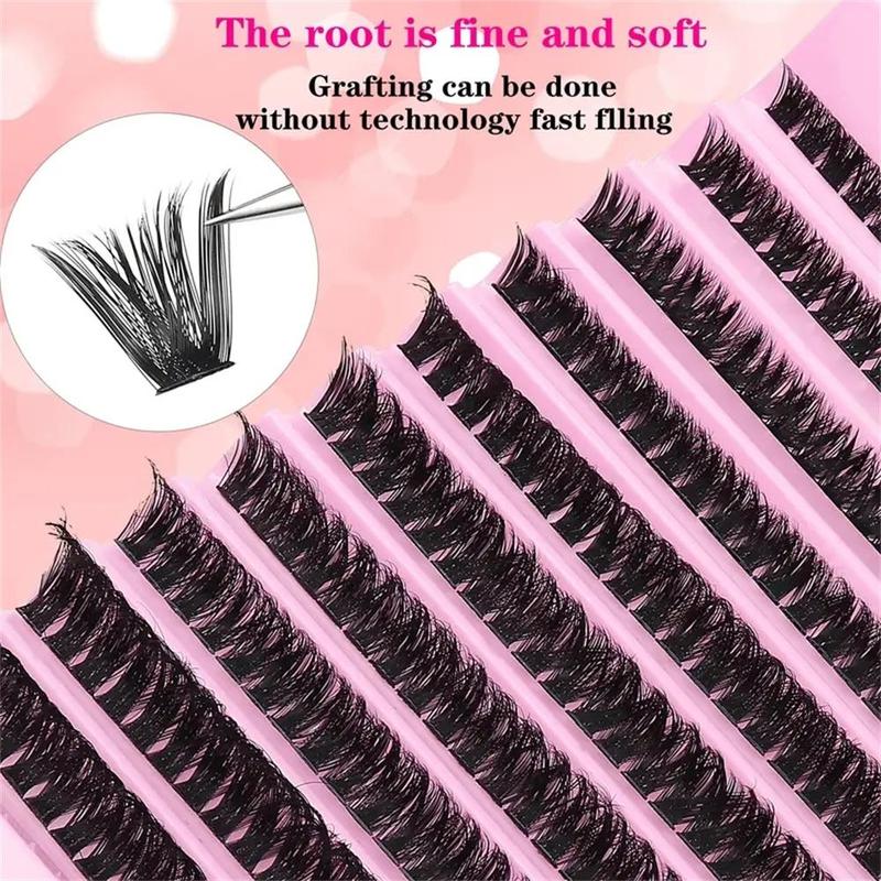 Natural Look Eyelash Extensions, 1 Box Individual False Eyelashes, Reusable Eyelash Clusters, Self Grafting Curl Eyelashes, Eye Makeup Tool for Women, Christmas, Christmas Gift