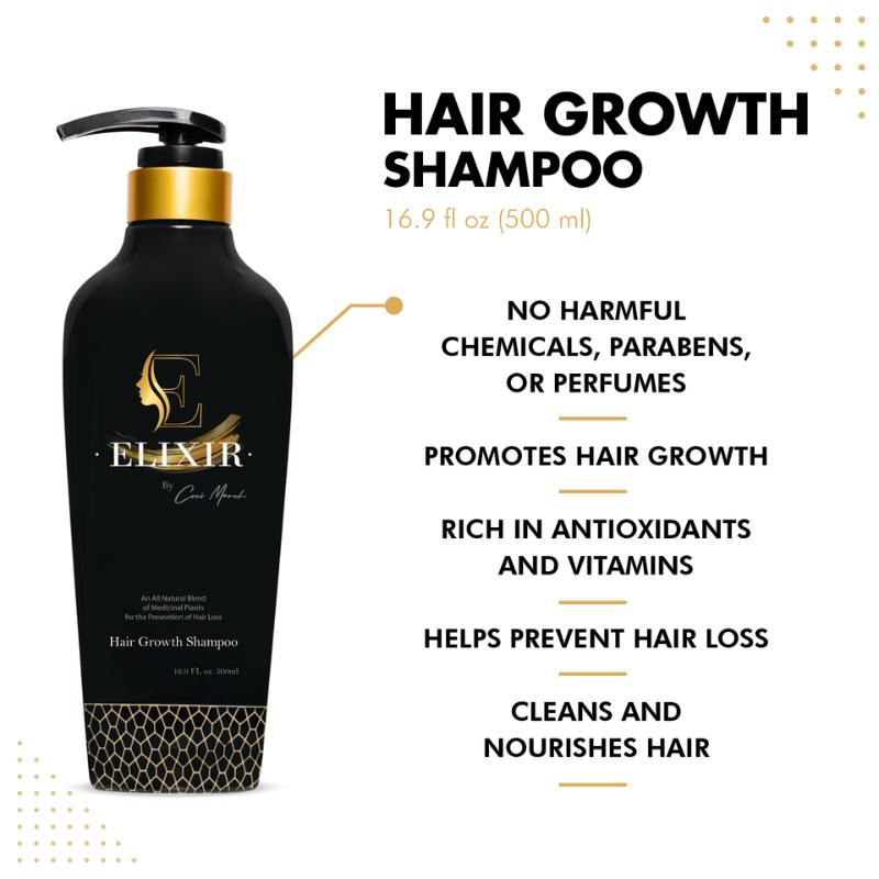 Coco March Elixir Shampoo Hair Growth, Plant-Based, Chemical Free, 16.9 fl oz Cleansing Conditioner Cleansing Conditioner