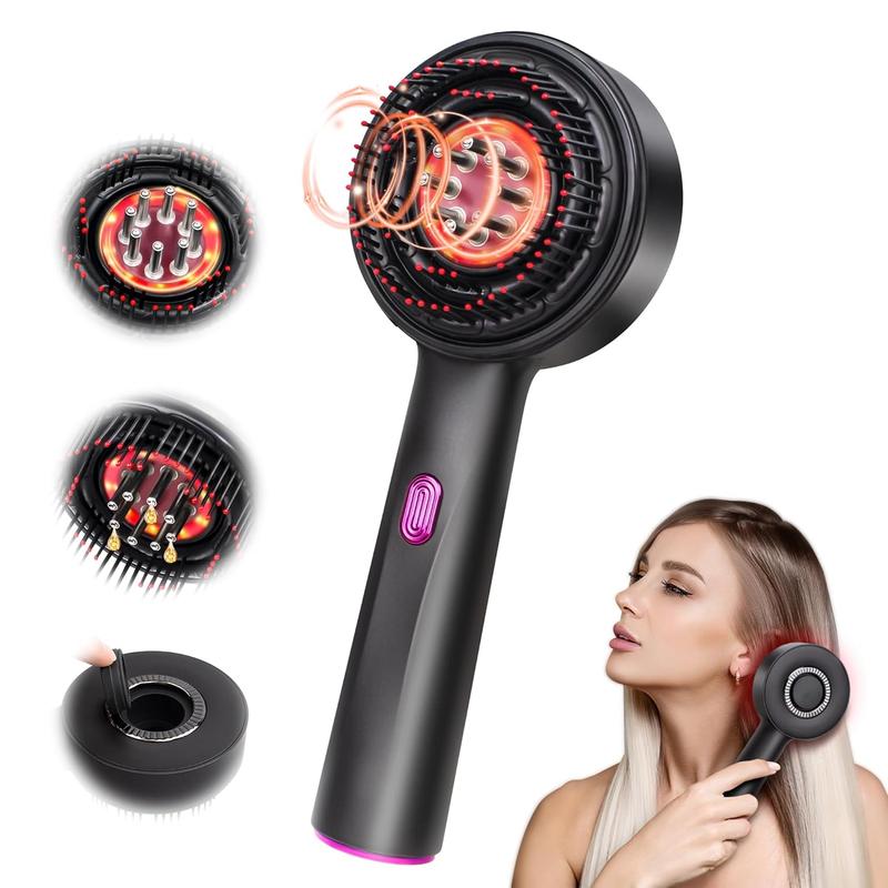 3 Modes Massage Comb, 1 Box Electric Scalp Massager, Multi-functional Hair Massage Brush for Home & Travel