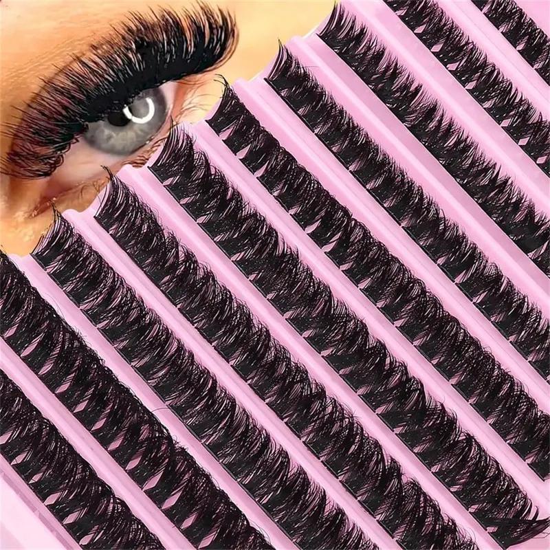 Natural Look Eyelash Extensions, 1 Box Individual False Eyelashes, Reusable Eyelash Clusters, Self Grafting Curl Eyelashes, Eye Makeup Tool for Women, Christmas, Christmas Gift