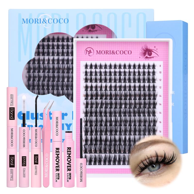 Mori&Coco  Manga DIY Lashes Extension Kit and Lash Clusters 8-18mm Beginner Friendly Lash