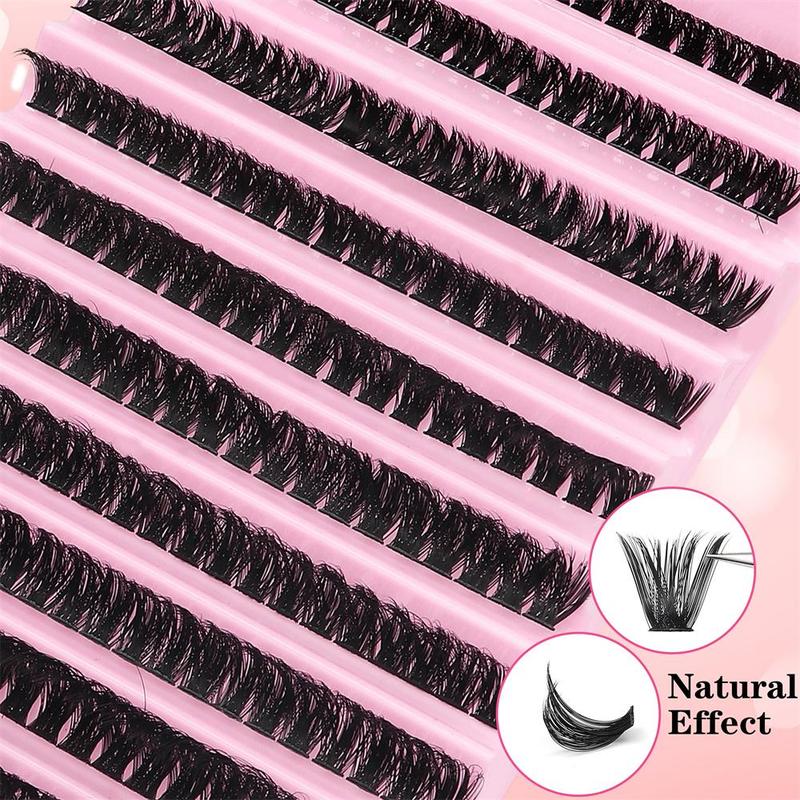 Natural Look Eyelash Extensions, 1 Box Individual False Eyelashes, Reusable Eyelash Clusters, Self Grafting Curl Eyelashes, Eye Makeup Tool for Women, Christmas, Christmas Gift