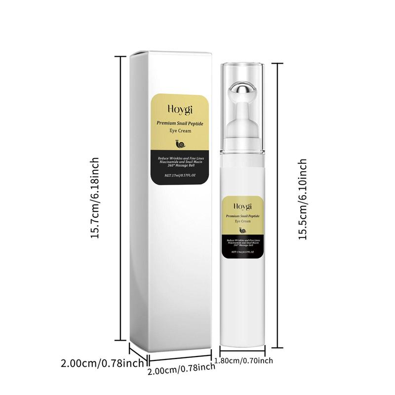 Snail Peptide Eye Cream, Moisturizing Tighten and Lift Eye Cream, Hydrating Smoothing Eye Cream, Suitable for Different Skin Types