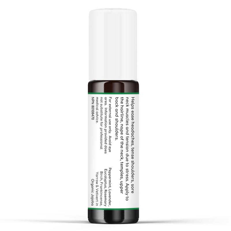 Nuvo Migraine Relief Roll-On, Made with Peppermint, Lavender, Eucalyptus, & Other Aromatherapy Essential Oils, for Headaches, Body Pain & Sore Muscles