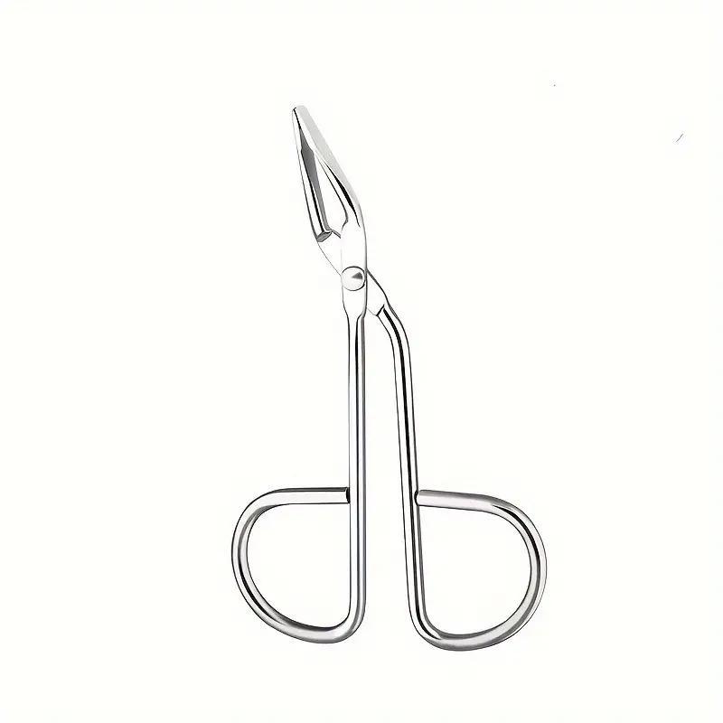 Stainless Steel Eyebrow Tweezers with Scissor Handle, 1 Count Scissor Shaped Eyebrow Tweezers, Eyebrow Hair Remover, Makeup Tools for Women