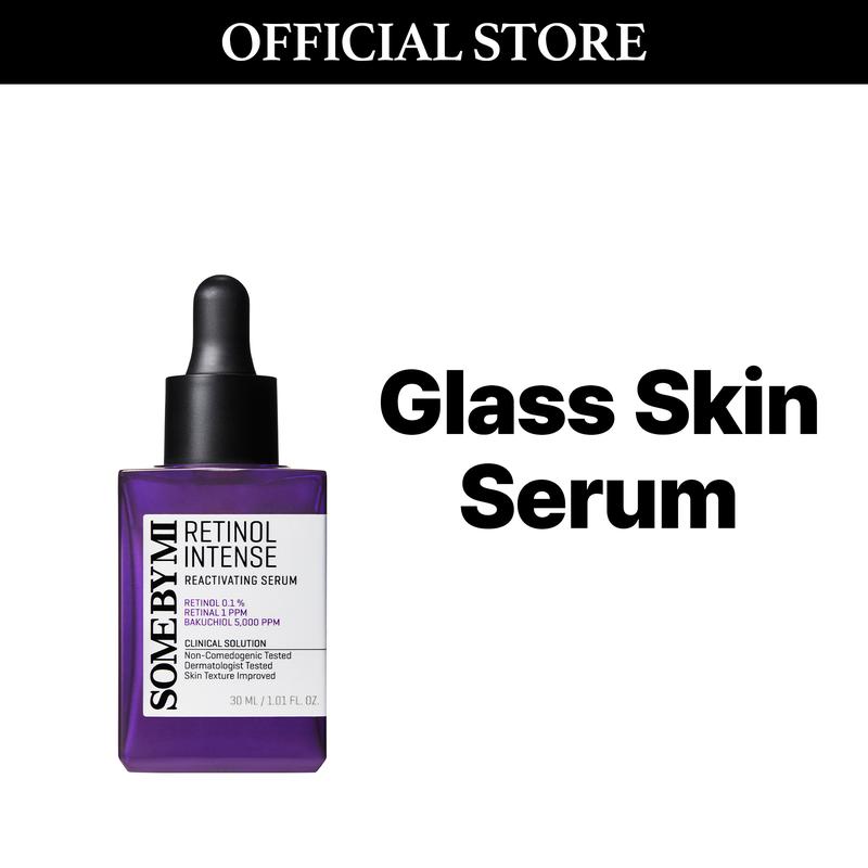 [SOME BY MI] Retinol Intense Reactivating Serum - 1.01Oz, 30ml - Mild Korean Retinol Serum for Post-Acne Mark - Bakuchiol Pore Minimizer for face Texture - Ideal for Retinol Beginners - Korean Skin Care