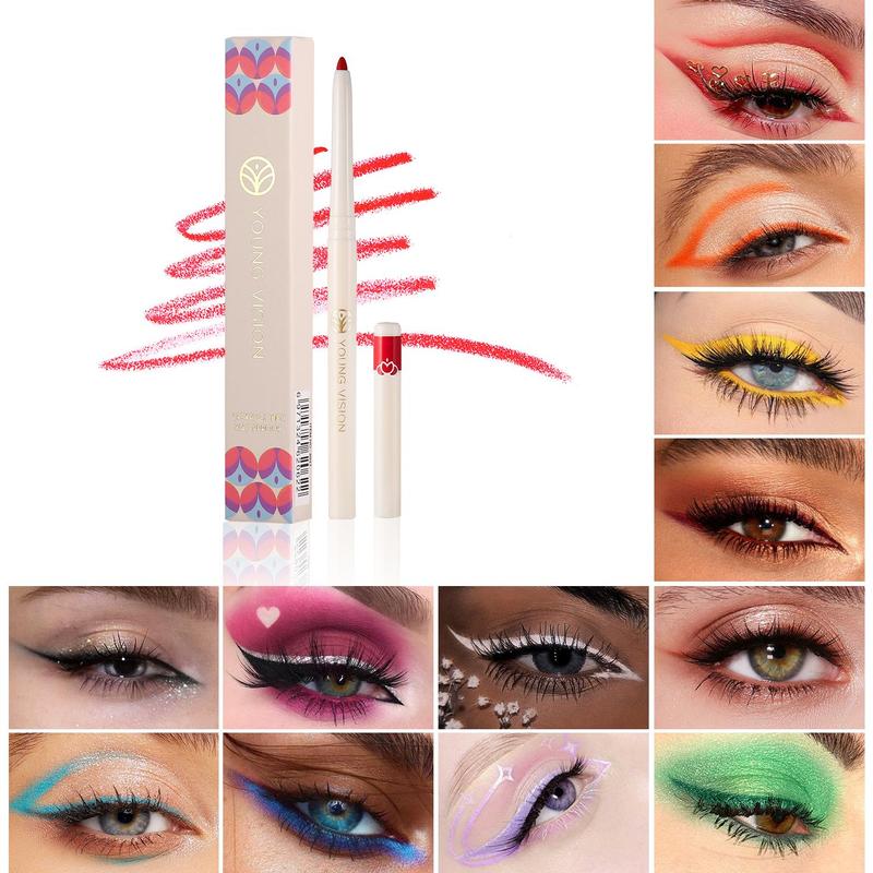 Long Lasting Rotating Eyeliner Pencil, 1 Count Quick Drying Eyeliner Pen, Easy To Apply for Eye Makeup, Professional Daily Makeup Accessories