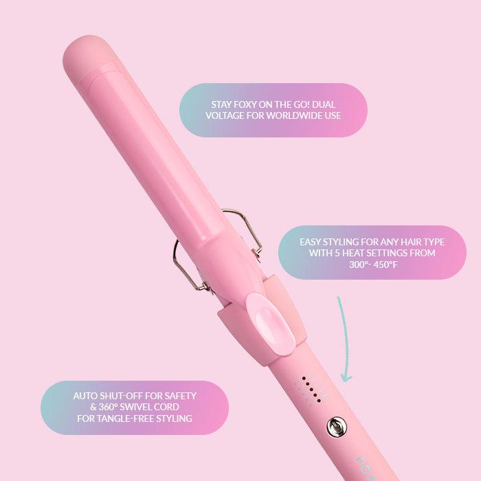 Party Pink 1.25” Spring Curler - For Smooth & Frizz-Free Hair