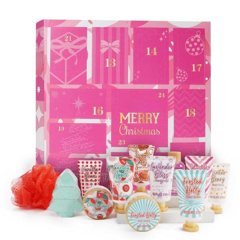 2024 Limited Edition Advent Calendar Christmas Gifts Bath Sets for Women Gift, 12pcs Spa Gift Set, Holiday Gift, Christmas Gifts for Women&Men