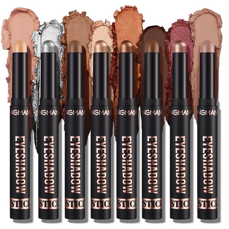 Long Lasting Eyeshadow Stick, 8pcs Waterproof Eyeshadow Pen, Eye Makeup Product for Women & Girls, Christmas Gift