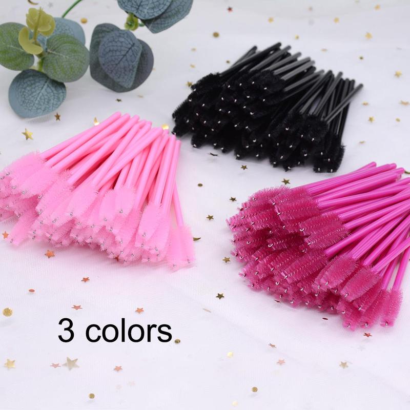 150pcs Mixed Color Eyelash Extension Brush, Disposable Eyelash Brushes, Professional Makeup Tools for Women